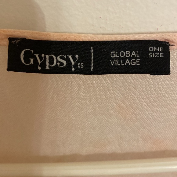 Anthropologie Gypsy 05 tie dye fringed shawl OS - Picture 2 of 7